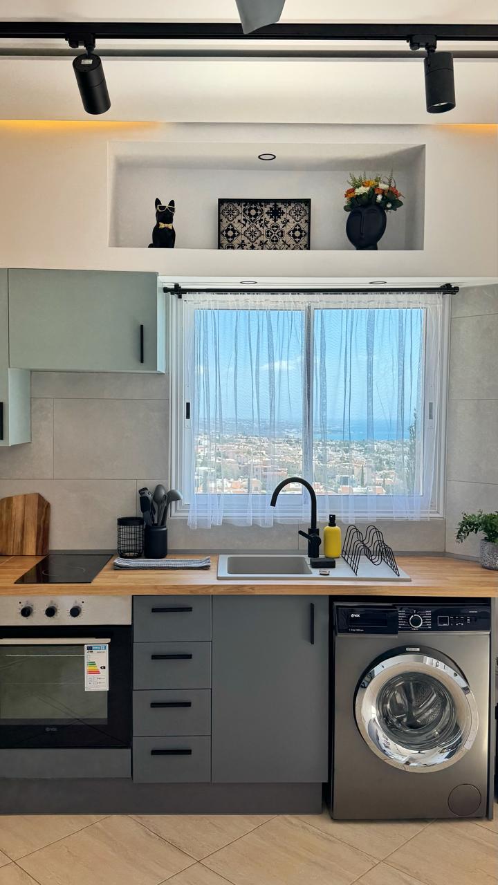 Stúdió panorámás kilátással a tengerre, Peyia – 15